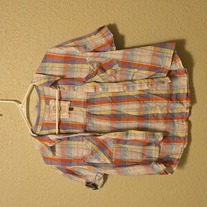 SO "So perfect shirt" medium juniors plaid button down short sleeve